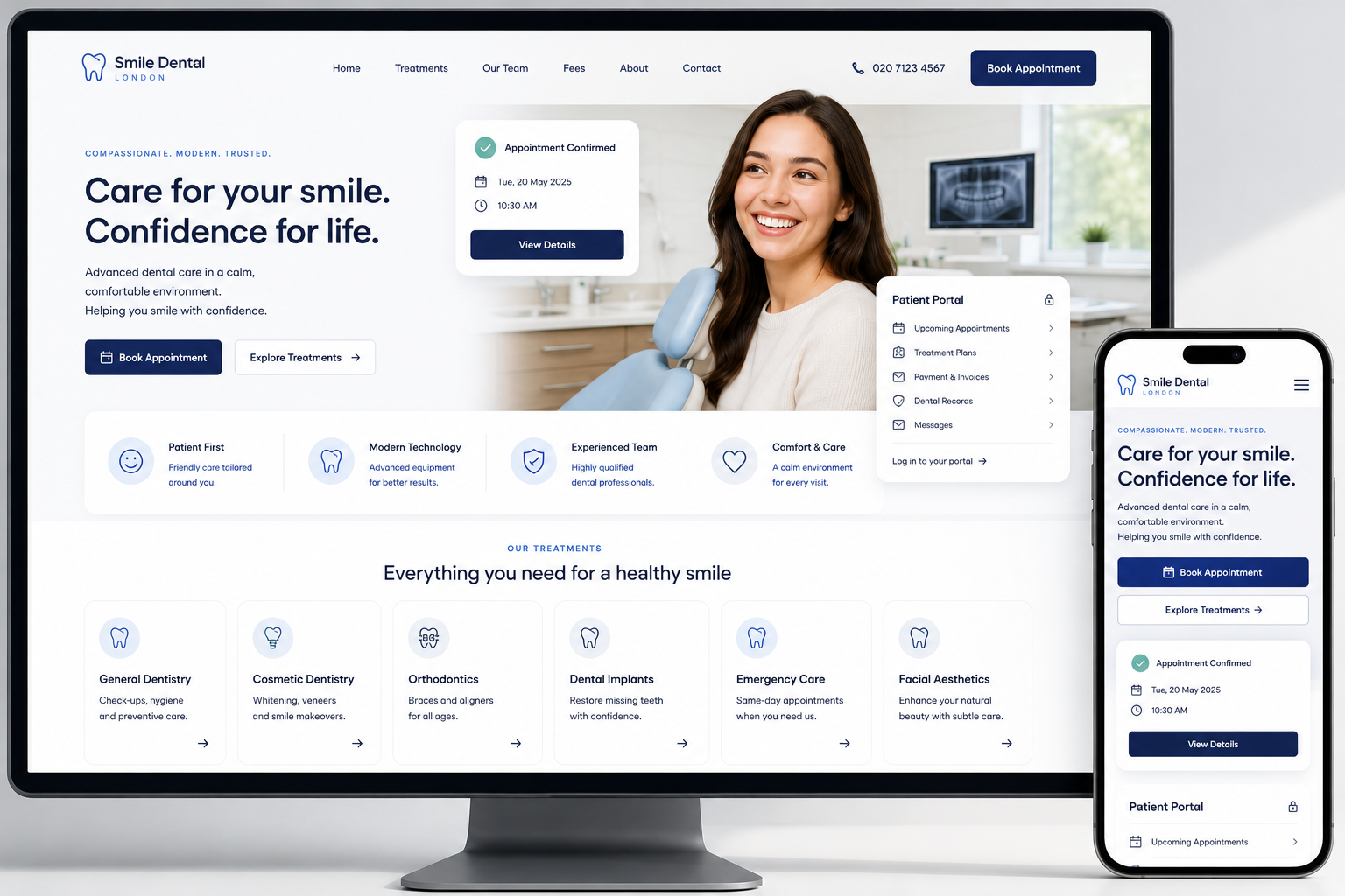 Dental Practice website preview