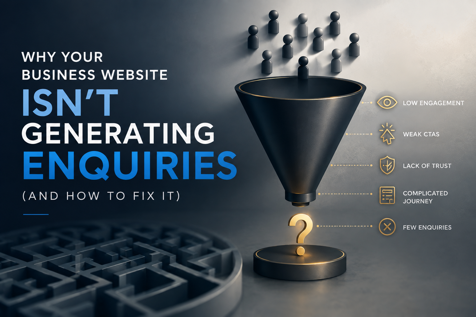 Why your business website is not generating enquiries and common conversion barriers